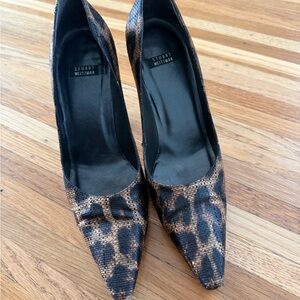 Stuart Weitzman Leopard Print Heels